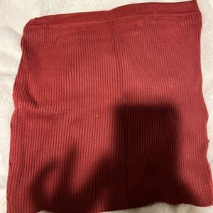 Free people ribbed Burgundy pencil skirt medium